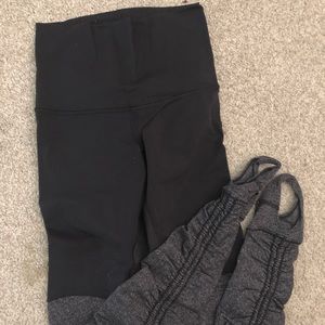 lululemon high waist legging with stirrup